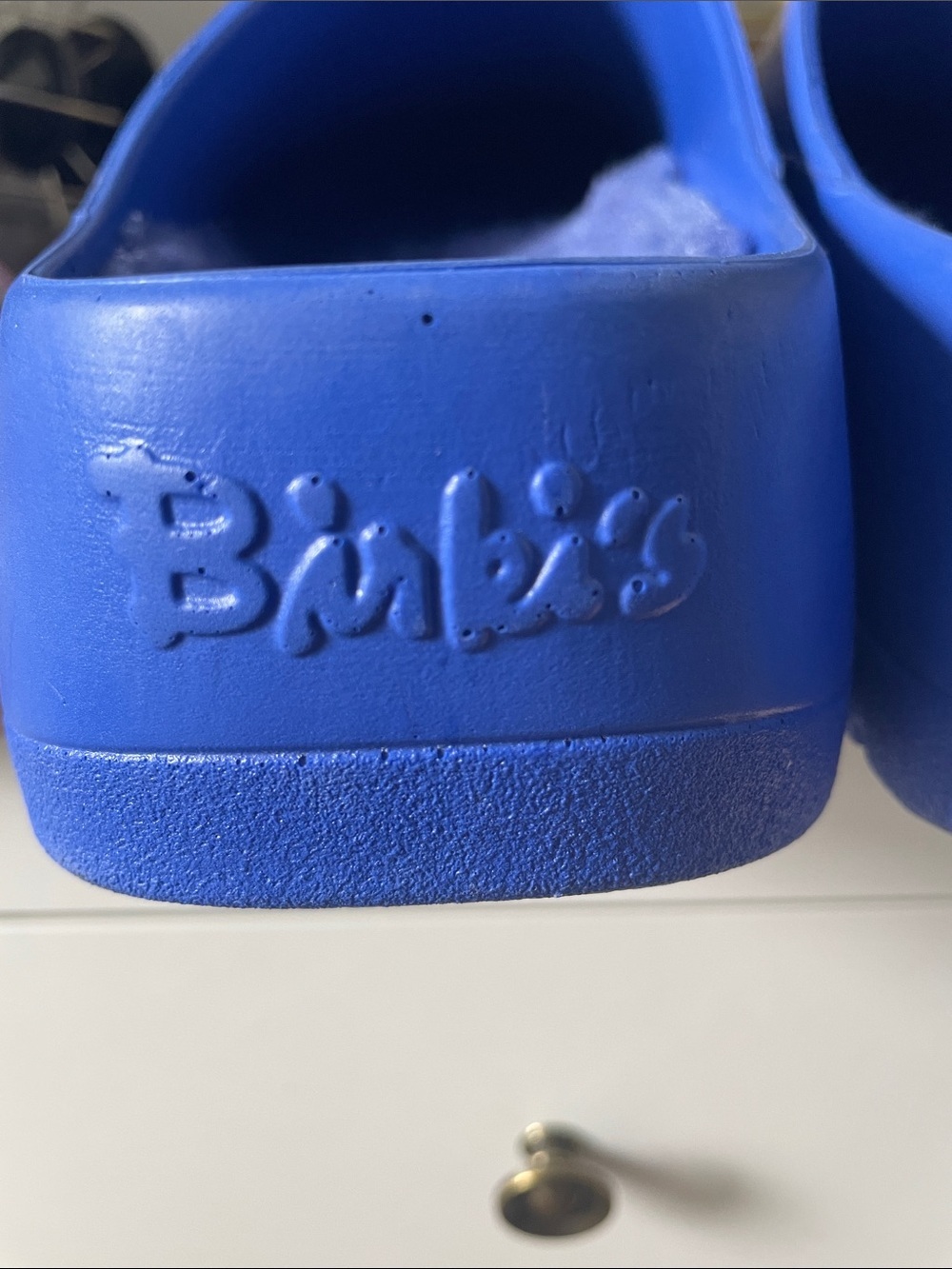 Birkenstock Blue Fleece-Lined Clogs - Picture 9 of 9